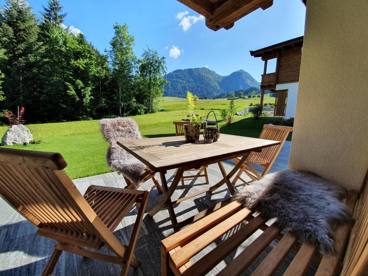 Zeitfrei Chalet Apartments Fieberbrunn Exteriér fotografie